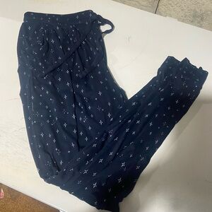 George Navy Jogger Pants with White Star Print
